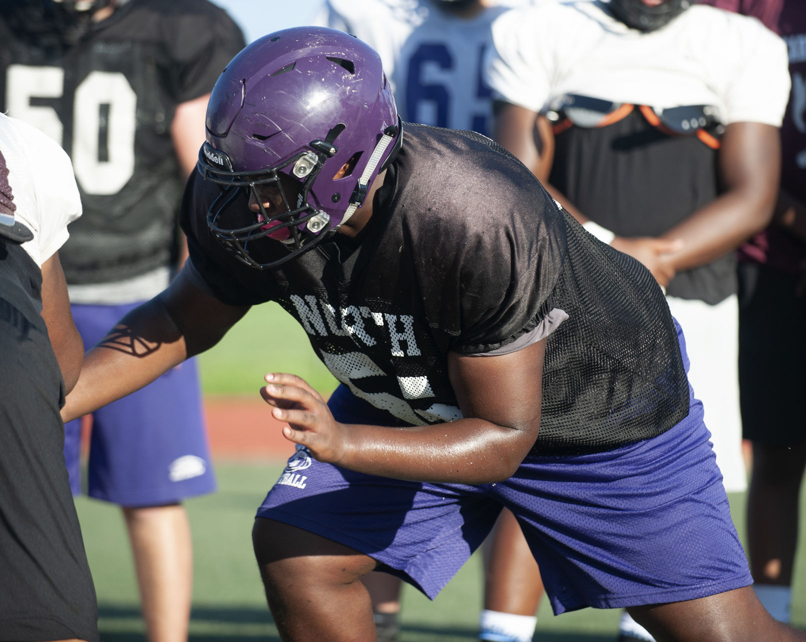 Cardinal Ritter and Parkway North football practice